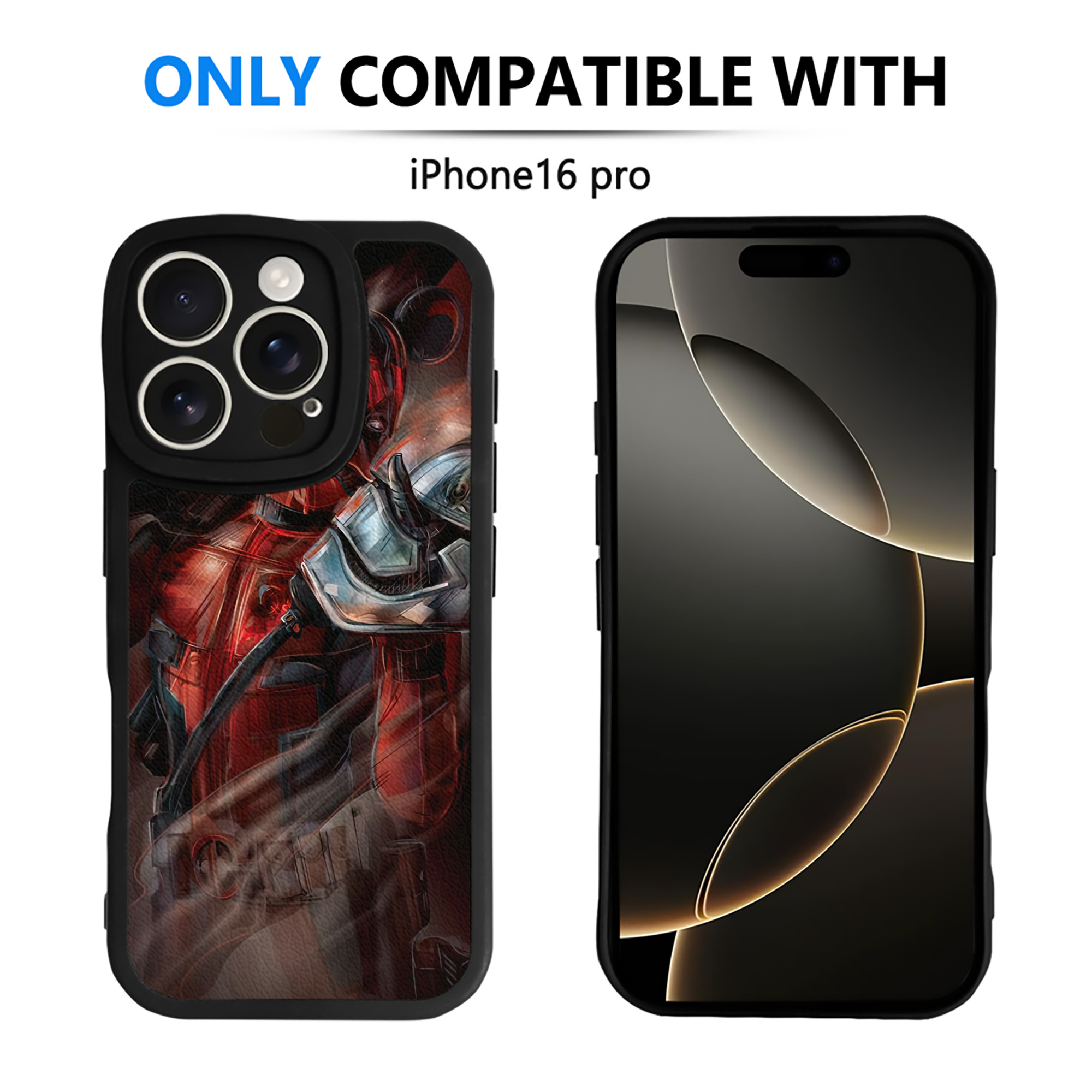 （画像用） Deadpool デッドプール 【iPhone 16シリーズ対応】シリコンスマホケース（レザー調） 材質：シリコン